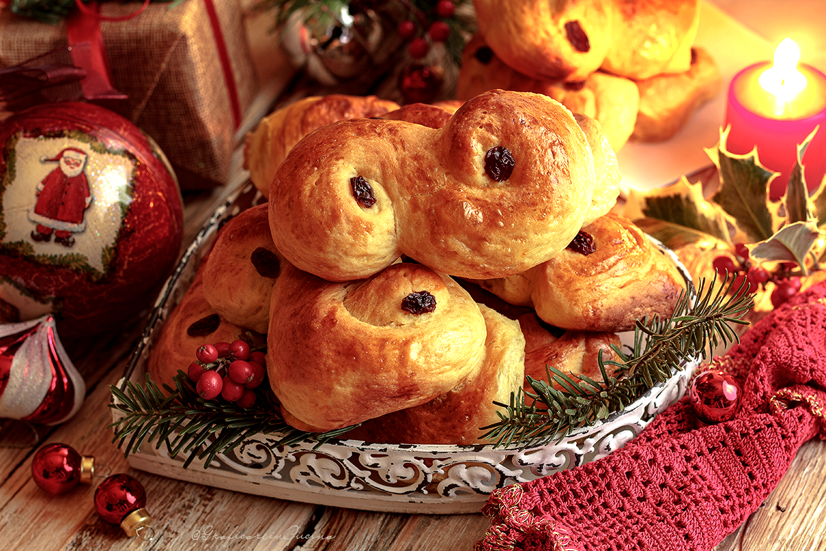 Lussekatter – le brioche svedesi di Santa Lucia